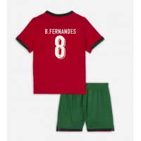 Portugal Bruno Fernandes #8 Heimtrikotsatz Kinder EM 2024 Kurzarm (+ Kurze Hosen)